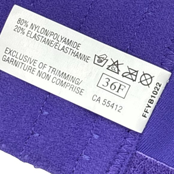 ⭐ NWT Fit Fully Yours Smooth Crystal Bra • Violet • 36F ⭐ - Picture 5 of 7